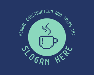 Tea - Pixel Internet Cafe logo design