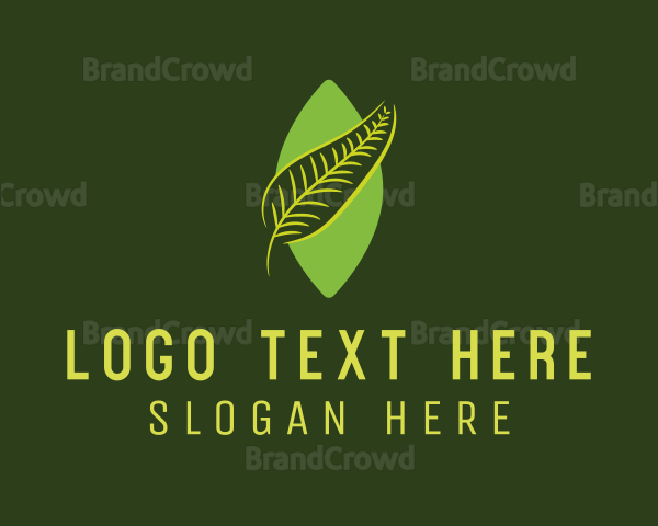 Green Leaf Plant Logo