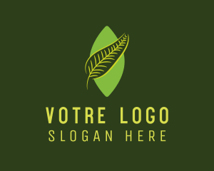 Green Heart - Green Leaf Plant logo design