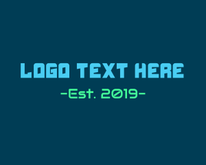 Esports - Gaming & Technology Text Font logo design