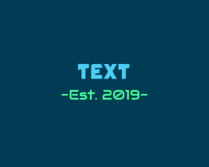 Gaming & Technology Text Font logo design