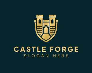 Fort Castle Shield logo design