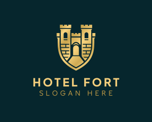 Fort Castle Shield logo design