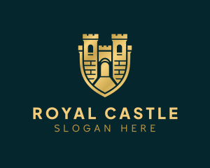 Castle - Kingdom Castle Shield logo design