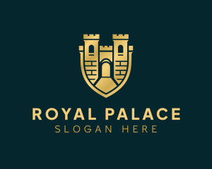 Palace - Kingdom Castle Shield logo design