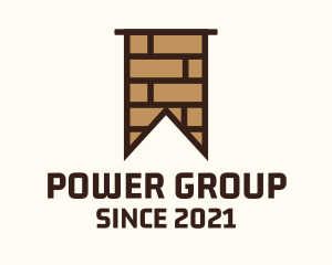 Brick - Brown Brick Flag logo design