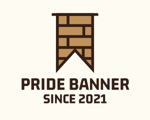 Brown Brick Flag logo design