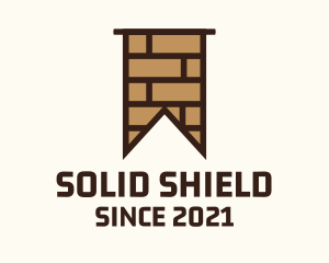 Wall - Brown Brick Flag logo design