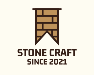 Brown Brick Flag logo design