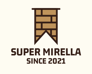 Carpenter - Brown Brick Flag logo design