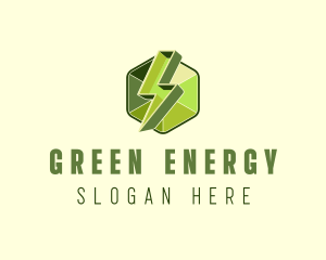 3d Green Energy logo design