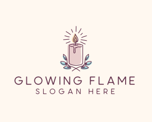 Candle - Flame Candle Light logo design