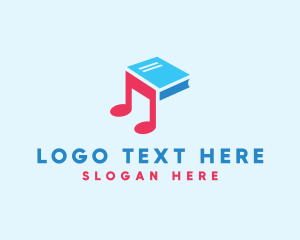 Instrumentalist - Music Audio Book logo design