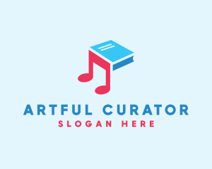 Music Audio Book logo design