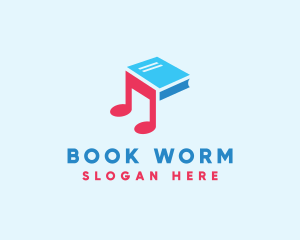 Book - Music Audio Book logo design