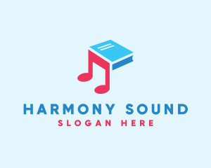 Music - Music Audio Book logo design