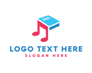 Music - Music Audio Book logo design