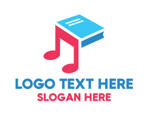 Librarian - Music Audio Book logo design