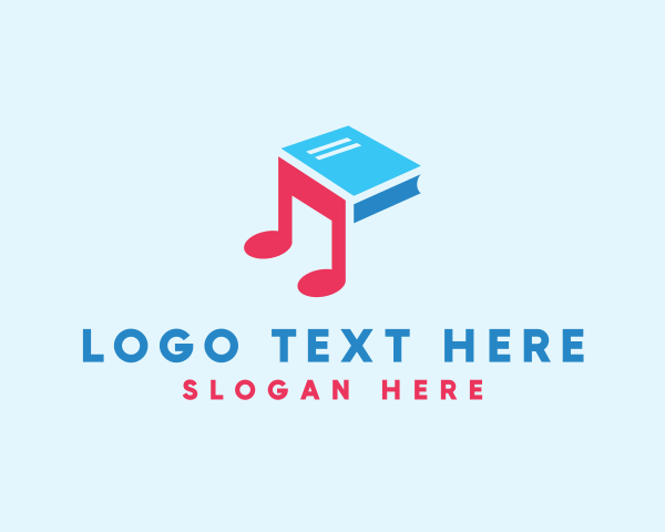 Music - Music Audio Book logo design