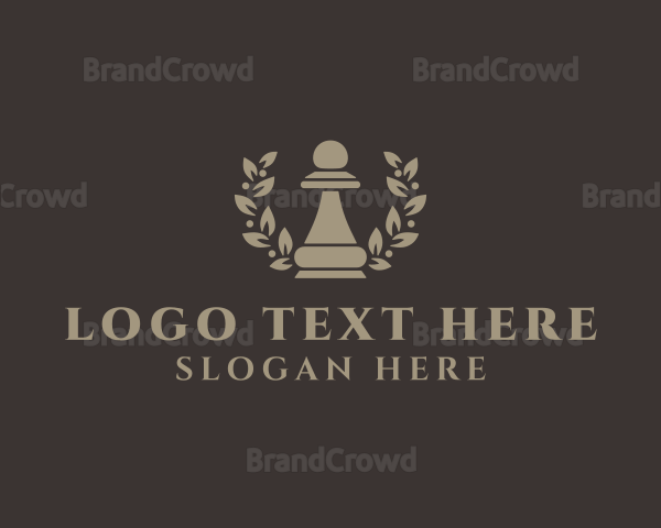 Chess Pawn Wreath Company Logo