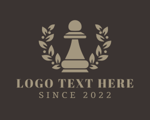 Chess - Chess Pawn Wreath Company logo design