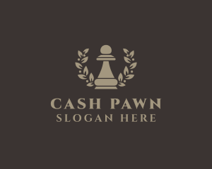 Pawn - Chess Pawn Wreath Company logo design