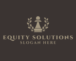 Equity - Chess Pawn Wreath Company logo design