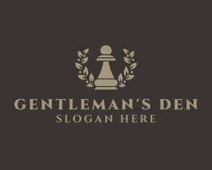 Chess Pawn Wreath Company logo design