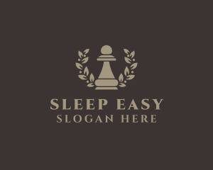 Chess Pawn Wreath Company logo design