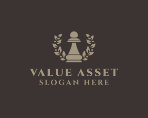 Asset - Chess Pawn Wreath Company logo design