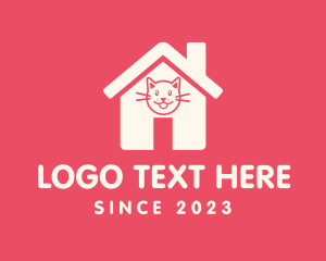 Pet Adoption - Pet Cat House logo design