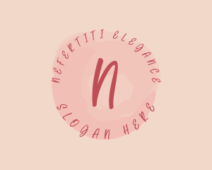 Feminine Beauty Watercolor logo design