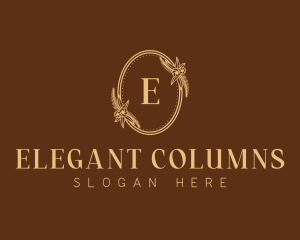 Elegant Beauty Floral Wreath logo design