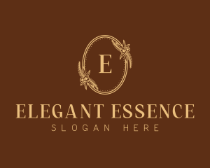 Elegant Beauty Floral Wreath logo design