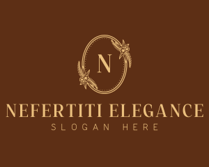 Elegant Beauty Floral Wreath logo design