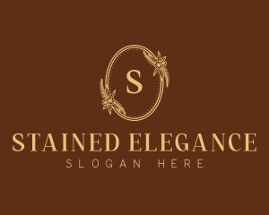 Elegant Beauty Floral Wreath logo design