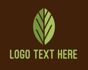 Eco Park - Green Leaf Tree logo design