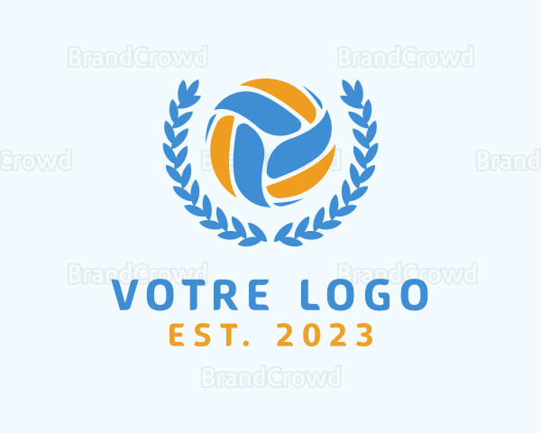 Volleyball Tournament Athlete Logo