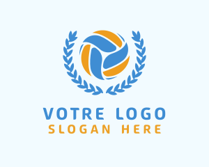 Volleyball Tournament Athlete Logo