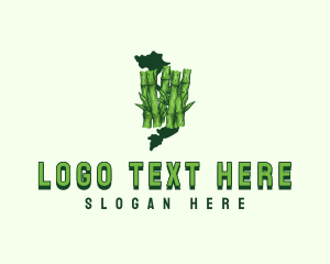 Map - Bamboo Forest Vietnam logo design