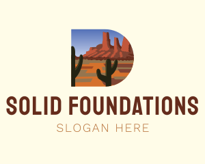 Arizona Desert Letter D Logo
