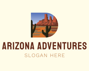 Arizona - Arizona Desert Letter D logo design