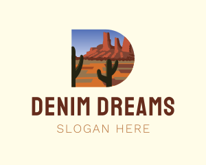 Arizona Desert Letter D logo design