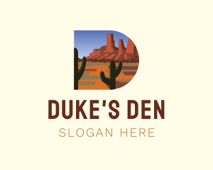 Arizona Desert Letter D logo design