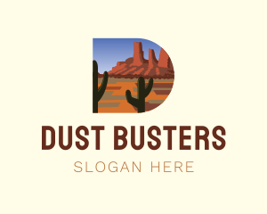 Arizona Desert Letter D logo design