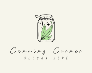 Canning - Herb Tea Jar logo design