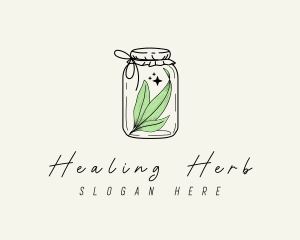 Herb Tea Jar logo design