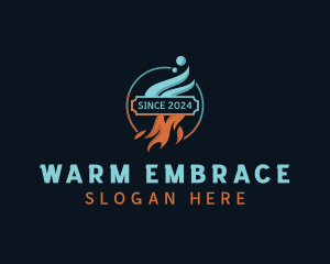 Cold Warm Ventilation logo design