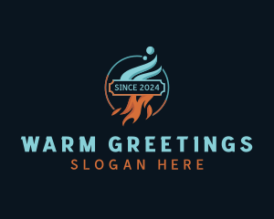 Cold Warm Ventilation logo design