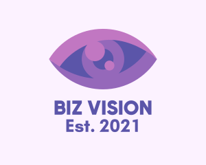 Purple Eye Clinic  logo design